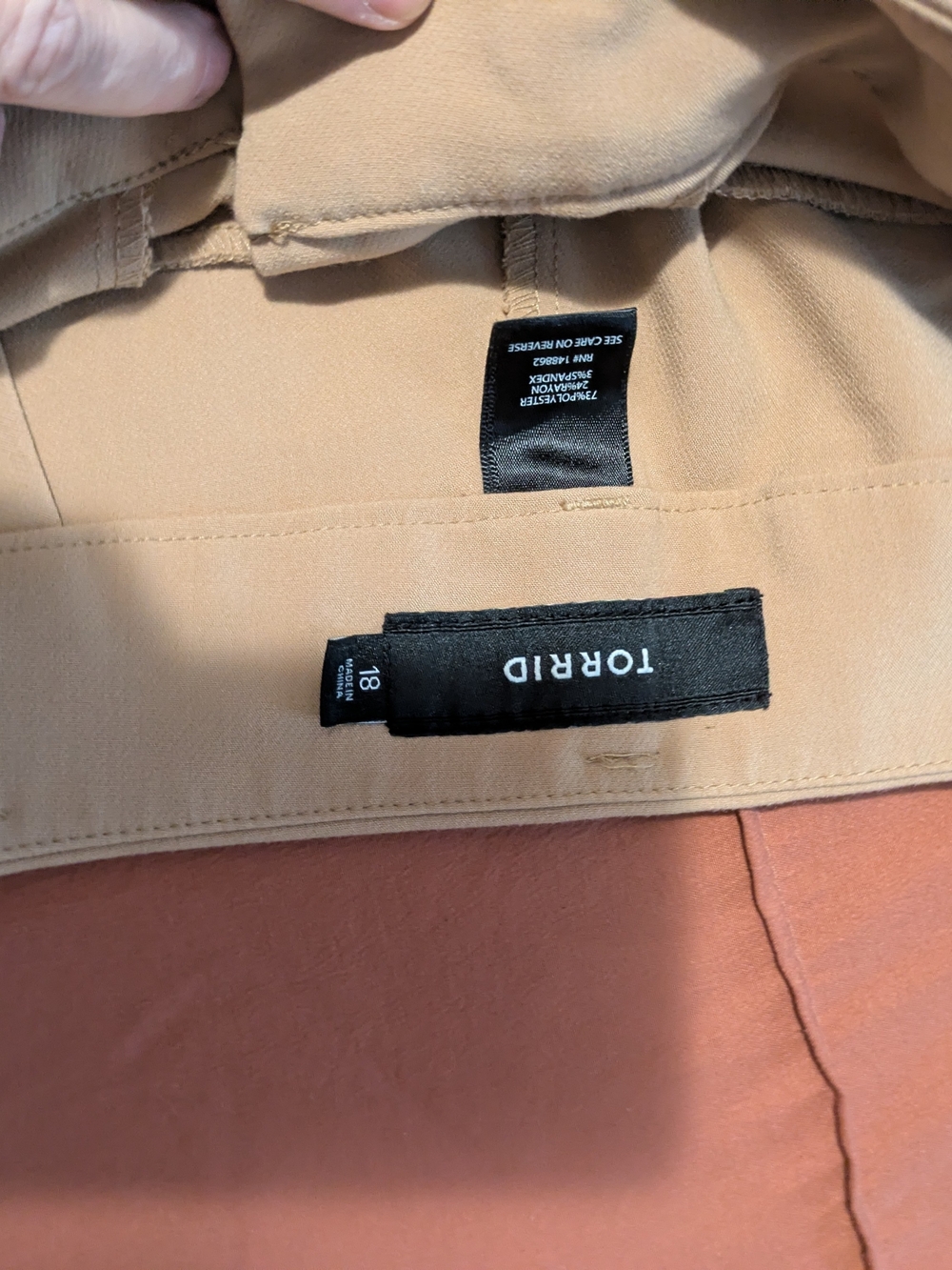 torrid Tan and Rust Plus Size Pants